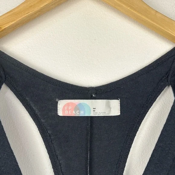 Free People Ready To Go One Cut Out Wide Leg Relaxed Peachy Jumpsuit Women’s M - Picture 6 of 12